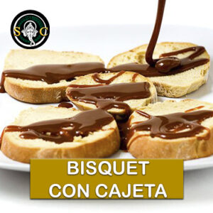 Bisquets con Cajeta
