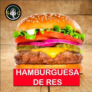 Hamburguesa de Res con Papas